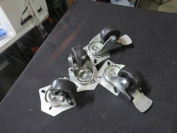 One Set Of 4 Casters. - Image 1 of 1