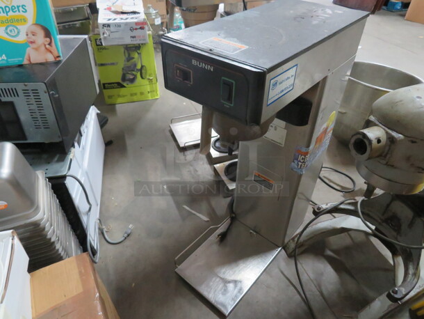 One Bunn Tea Brewer With Filter Basket. 120 Volt. Model# TB3Q. 10X20X34