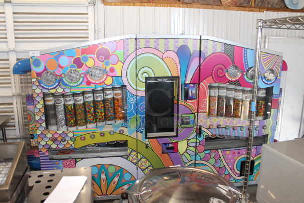 Sweet Amanda Metal Commercial Floor Style Fully Automated Candy Dispensing Machine w/ Capsule Dispensing System on Commercial Casters. - Image 3 of 12