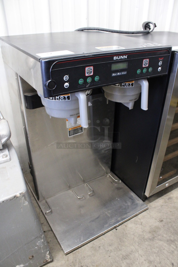 2016 Bunn Model ITCB TWIN HV Stainless Steel Commercial Countertop Dual Coffee Machine w/ 2 Poly Brew Baskets. 120/240 Volts, 1 Phase. 20x23x34.5 - Image 3 of 7