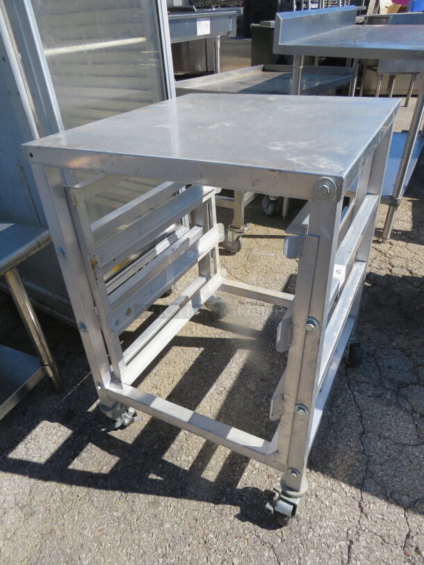 One Stainless Steel Table On Casters. 24X26X33.5 - Image 2 of 2