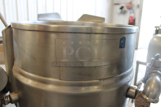 Groen TBD7-20 Stainless Steel Commercial 20 Quart Steam Kettle Tilting Kettle.  - Image 6 of 7