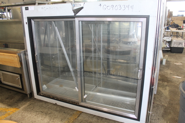CustomCool BW78 Metal Commercial 2 Door Cooler Merchandiser. 115 Volts, 1 Phase. Does Not Come w/ Remote compressor.  - Image 1 of 10