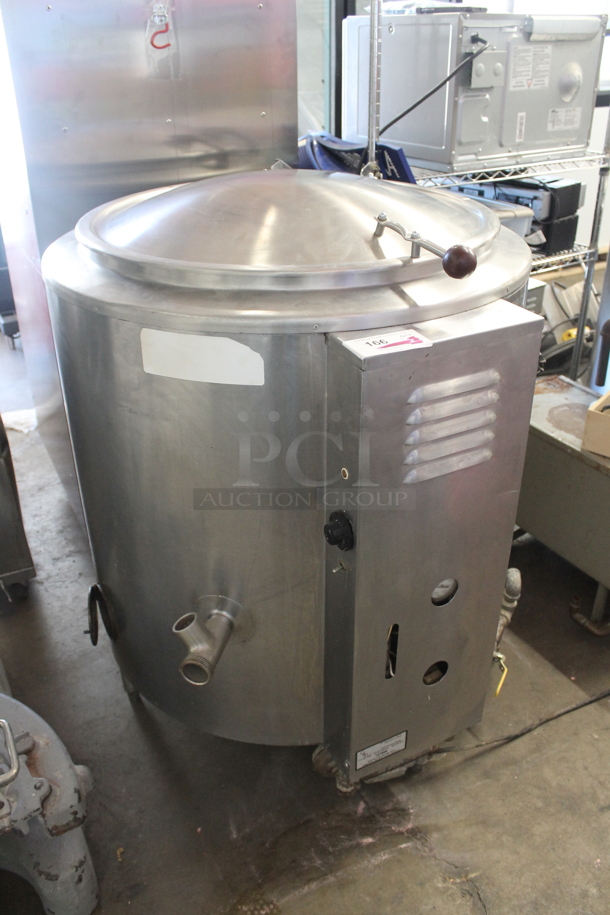 Groen AT/1-40 Stainless Steel Commercial Floor Style Propane Gas Powered 40 Gallon Steam Kettle. 85,000 BTU. - Image 1 of 7