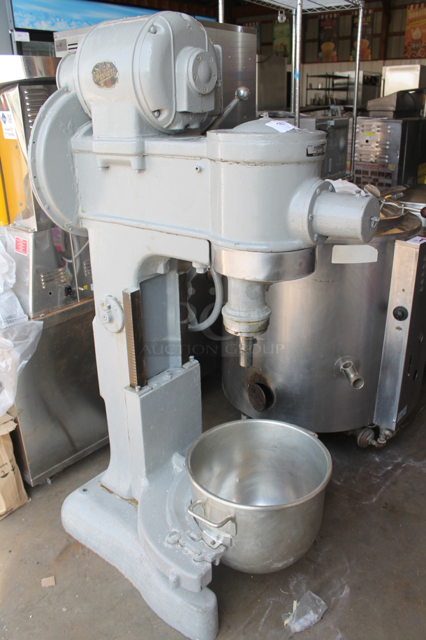 Hobart Metal Commercial Floor Style 40 Quart Planetary Dough Mixer w/ Stainless Steel Mixing Bowl. 208-240 Volts, 3 Phase. - Image 1 of 12