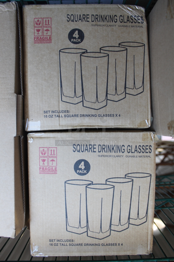 ALL ONE MONEY! Tier Lot of Various BRAND NEW SCRATCH AND DENT! Items Including Canister Set, Square Drinking Glass Sets, Le'raze Can Glasses - Image 3 of 6