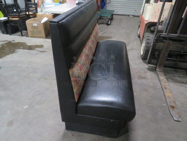 One Single Sided Booth With Black Cushioned Seat And Back. 60X25X42 - Image 3 of 3