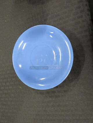 One Lot Of 18 Blue 6 Inch Saucers