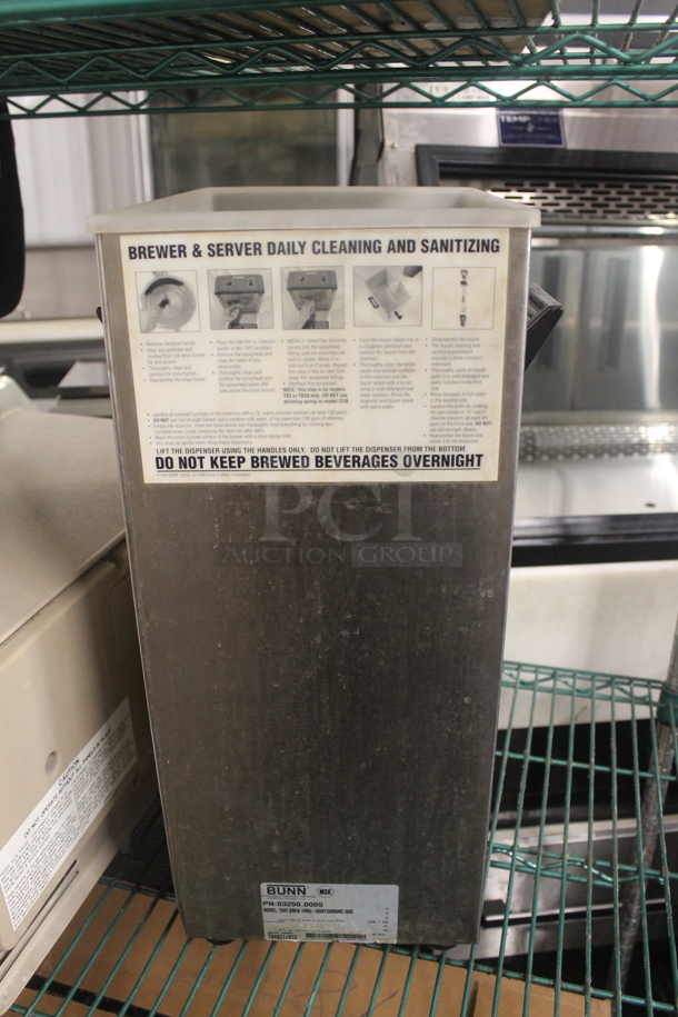Bunn TD4T Stainless Steel Commercial Beverage Holder Dispenser. No Lid. - Image 8 of 9