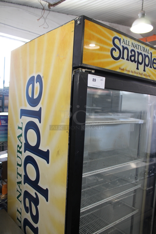 Habco ESM28 Metal Commercial Single Door Reach In Cooler Merchandiser w/ Poly Coated Racks. 115 Volts, 1 Phase. Tested and Powers On But Does Not Get Cold - Image 3 of 8