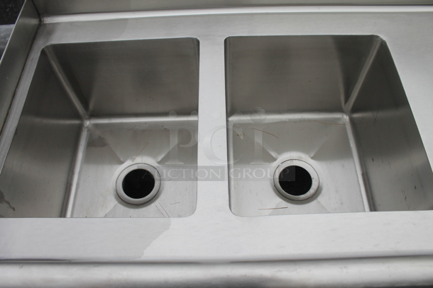 BRAND NEW SCRATCH AND DENT! Stainless Steel Commercial 2 Bay Sink. Bays 14x16x12 - Image 4 of 4