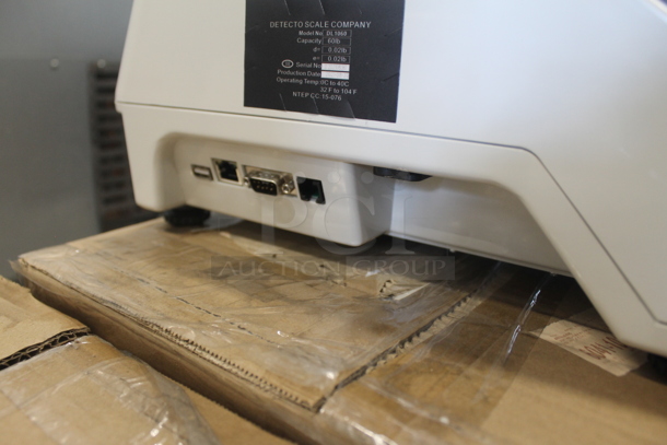 BRAND NEW IN BOX! Detecto DL1060 Metal Commercial Countertop 60 Pound Capacity Food Portioning Scale. Tested and Working! - Image 5 of 7