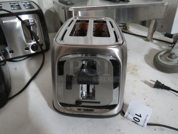 One Oster 2 Slice Toaster.