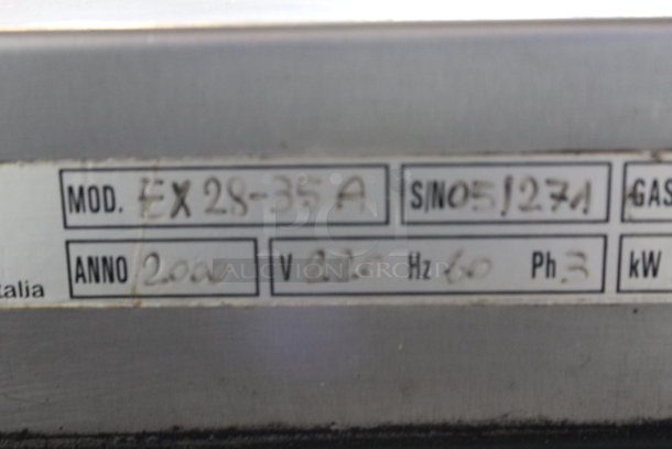 CRM EX28-35A Stainless Steel Commercial Floor Style Air Cooled Batch Freezer on commercial Casters. 220 Volts, 3 Phase. - Image 5 of 6