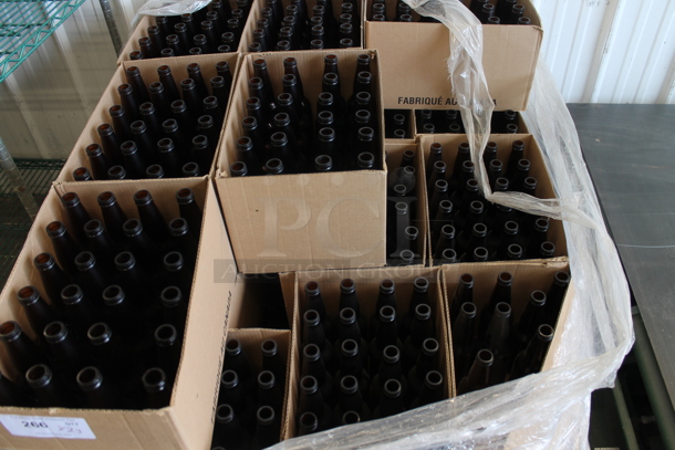 ALL ONE MONEY! PALLET LOT of 23 Boxes of 24 Brown Glass Beer Bottles - Image 2 of 5