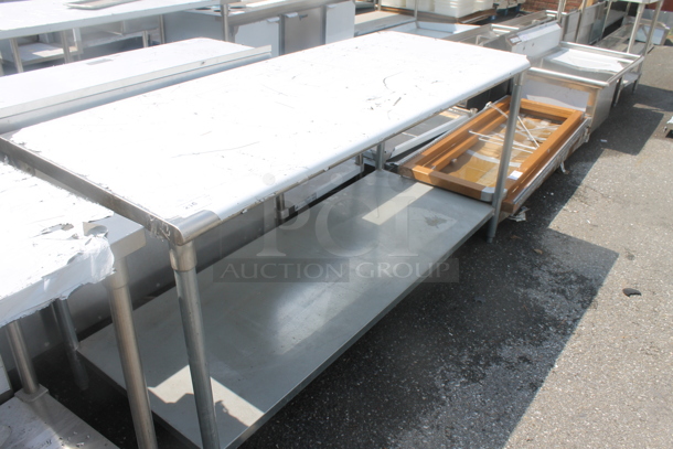BRAND NEW SCRATCH AND DENT! Stainless Steel Commercial Table w/ Under Shelf. - Image 2 of 4