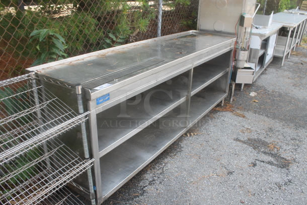 Stainless Steel Commercial Table w/ 2 Under Shelves.  - Image 2 of 5