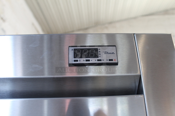 BRAND NEW! 2022 True STR2F-2S-HC Commercial Stainless Steel Two Door Reach In Cooler With Steel Racks On Commercial Casters. 115V, 1 Phase. Tested and Working!  - Image 3 of 9