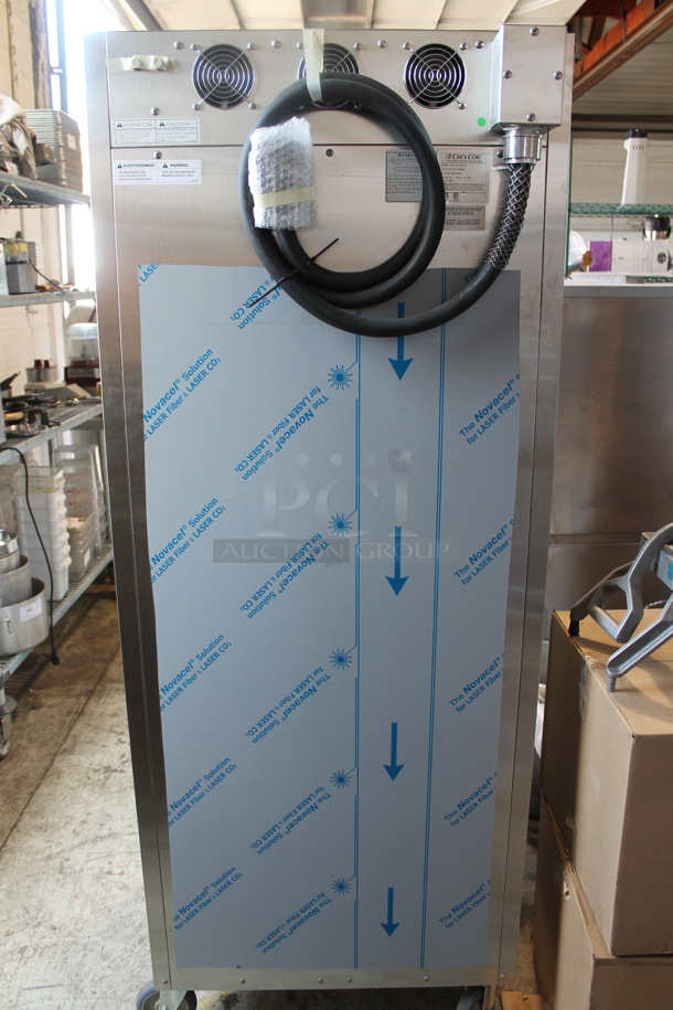 BRAND NEW! CresCor RO151RUA3502083 Quiktherm 350 Stainless Steel Commercial 2 Half Size Door Cook and Hold Cabinet on Commercial Casters. 208 Volts, 3 Phase.  - Image 6 of 7