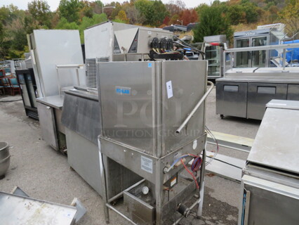 One Ecolab Dishwasher. Model# ES2000. 115 Volt. 32X27X66