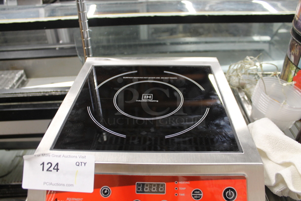 BRAND NEW SCRATCH AND DENT! 2023 Avantco 177IC3500 Stainless Steel Commercial Countertop Electric Powered Single Burner Induction Range. 208-240 Volts, 1 Phase. Tested and Working! - Image 2 of 4