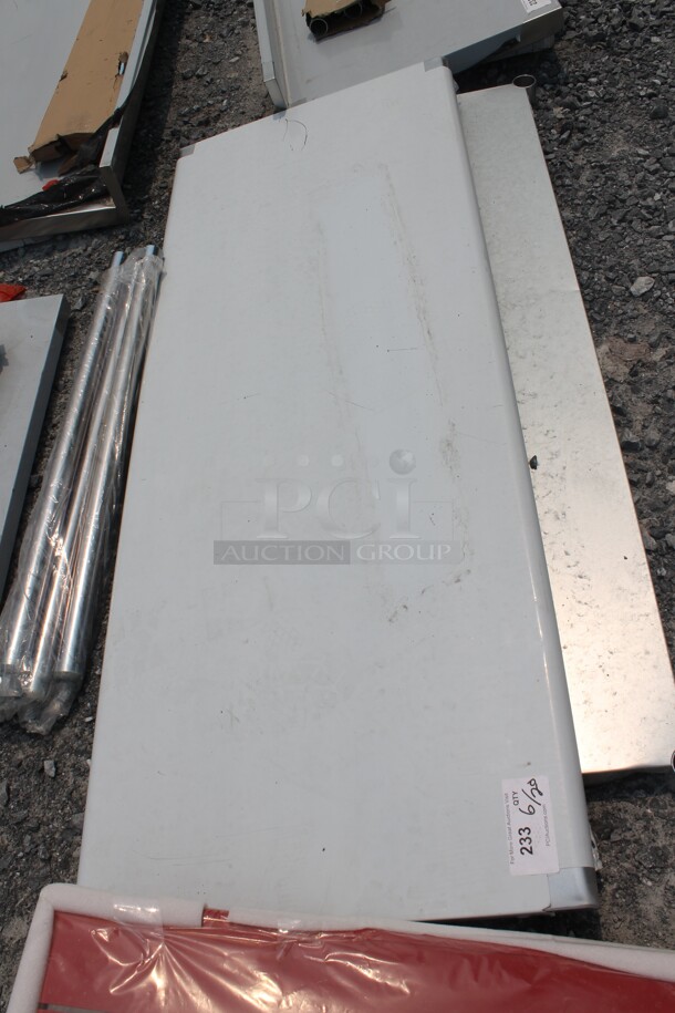 BRAND NEW SCRATCH AND DENT! Commercial Stainless Steel Disassembled Work Table With Undershelf And Galvanized Legs - Image 4 of 5