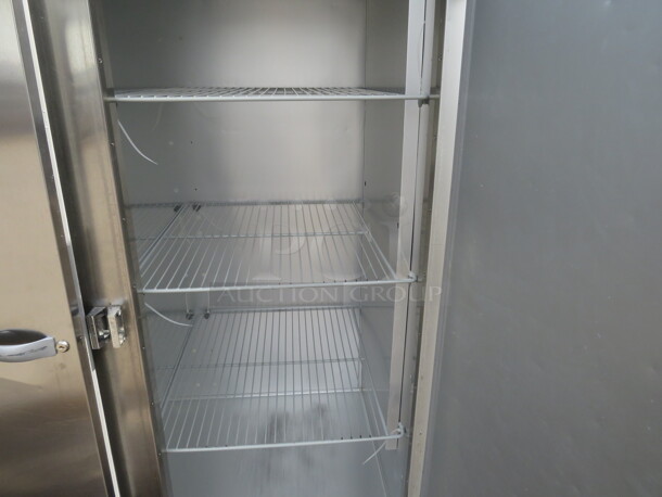 One Stainless Steel Traulsen 3 Door Refrigerator on Casters. 115 Volt. Model# G30011. 77X35X83.5. $9175.68 - Image 4 of 4