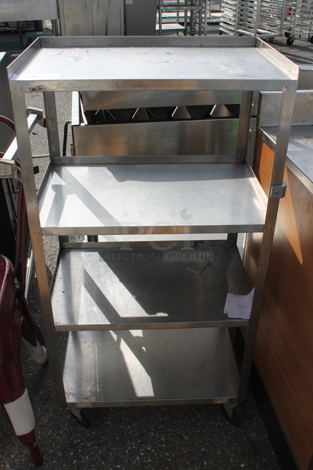 Metal Commercial 4 Tier Shelving Unit on Commercial Casters. - Image 1 of 2