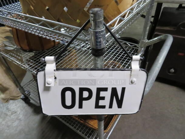 One Metal Open/Closed Sign. - Image 2 of 2