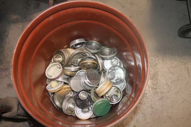 ALL ONE MONEY! Lot of Metal 2 Tier Cart w/ Contents Including Tools and Bucket.  BUYER MUST REMOVE. - Image 4 of 5