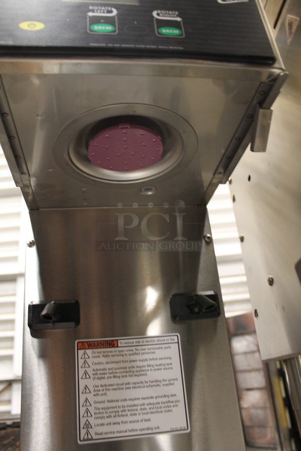 	BRAND NEW SCRATCH AND DENT! Curtis RTB Stainless Steel Commercial Countertop Iced Tea Machine w/ Poly Brew Basket. Stock Picture Used as Gallery: Does Not Come w/ Beverage Holders. 120 Volts, 1 Phase. Tested and Working! - Image 5 of 7