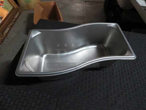 One NEW Vollrath 3.8 Quart 1/3 Size Inner 4 Inch Deep Super Shape Stainless Steel Wild Food Pan. #3100341. $40.92 - Image 1 of 1