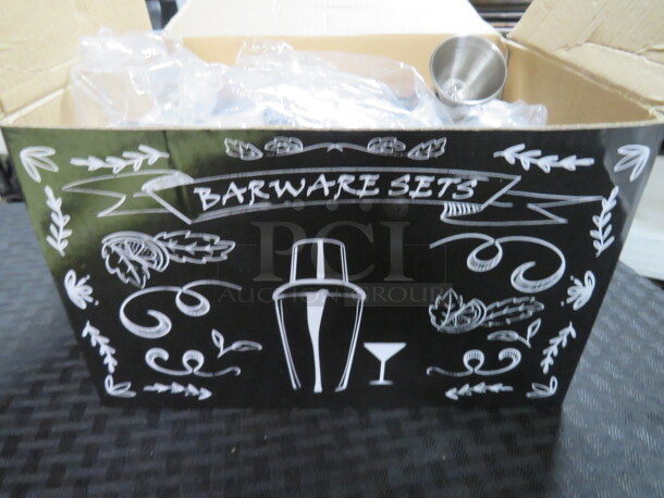 One NEW Cocktail Shaker Barware Set. - Image 1 of 2