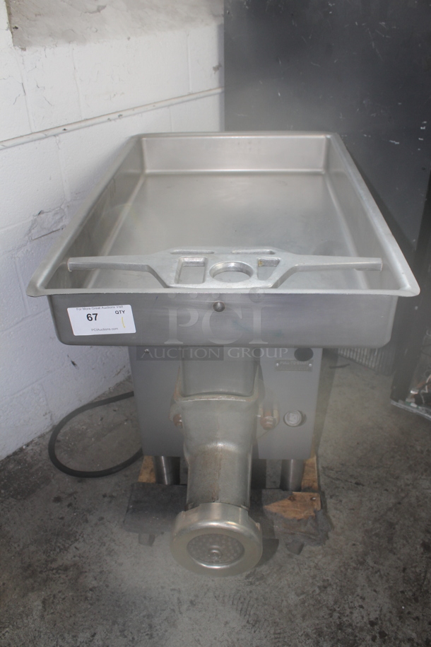 Hobart 4732 Commercial Stainless Steel Electric Countertop Meat Grinder. 200V, 3 Phase. - Image 1 of 8