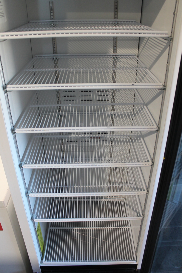 Habco SE18 Metal Commercial Single Door Reach In Cooler Merchandiser w/ Poly Coated Racks. 115 Volts, 1 Phase. Tested and Working! - Image 4 of 5