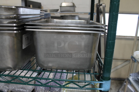 3 Stainless Steel 1/2 Size Drop In Bins. 1/2x6. 3 Times Your Bid!