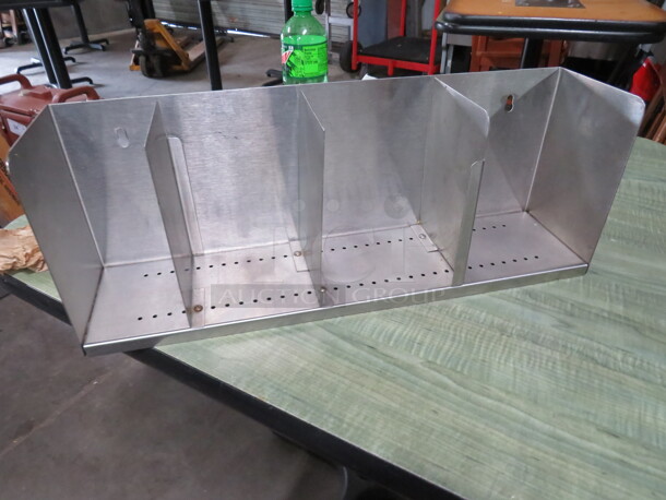 One Stainless Steel Modular Lid And Straw Dispenser. - Image 1 of 1