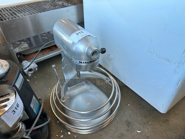 KitchenAid KG25H0XMC Metal Countertop 6 Quart Planetary Dough Mixer. 120 Volts, 1 Phase. Tested and Does Not Power On - Image 2 of 5