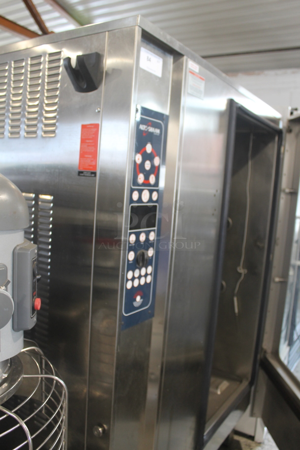 Alto Shaam ML20 20G Commercial Stainless Steel Natural Gas Roll in Rack Combitherm Oven On Galvanized Legs. Missing Door Handle Parts. 170,000 BTU. - Image 9 of 11