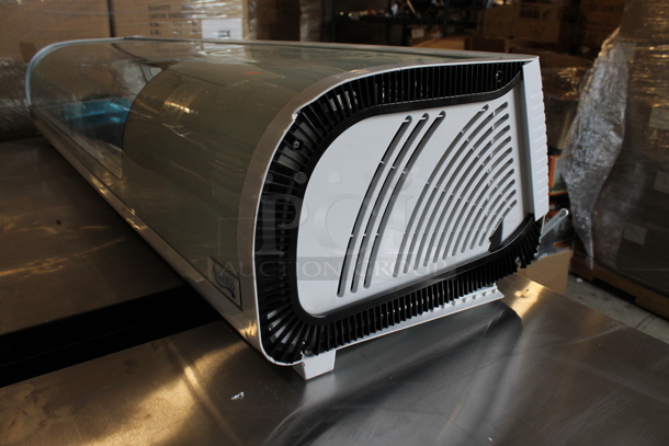 BRAND NEW SCRATCH AND DENT! Avantco 360RSD60HC Stainless Steel Commercial Countertop Sushi Display Case Merchandiser. 115 Volts, 1 Phase. Tested and Powers On But Does Not Get Cold - Image 2 of 5