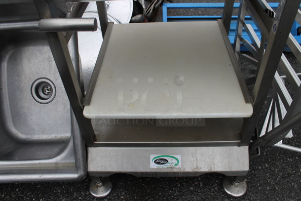 Face to Face Stainless Steel Commercial Meat Slicer Equipment Stand. - Image 4 of 4