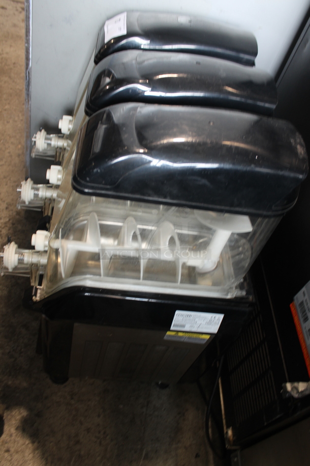 Elmeco FC 3 Stainless Steel Commercial Countertop 3 Hopper Slushie Machine. 115 Volts, 1 Phase. Tested and Powers On But Does Not Get Cold - Image 8 of 8