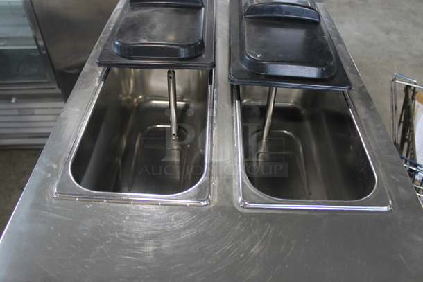 SSI-203S Stainless Steel Commercial Air Cooled Floor Style 2 Flavor w/ Twist Soft Serve Ice Cream Machine on Commercial Casters. 220 Volts, 1 Phase. - Image 3 of 11