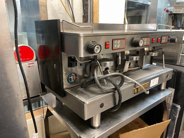 Bravo CMA WEGA Bravo Systems (Wega Italy)  EVD-3 3 Group Commercial Expresso Machine Made In Italy NSF 230 Volt  - Image 5 of 8