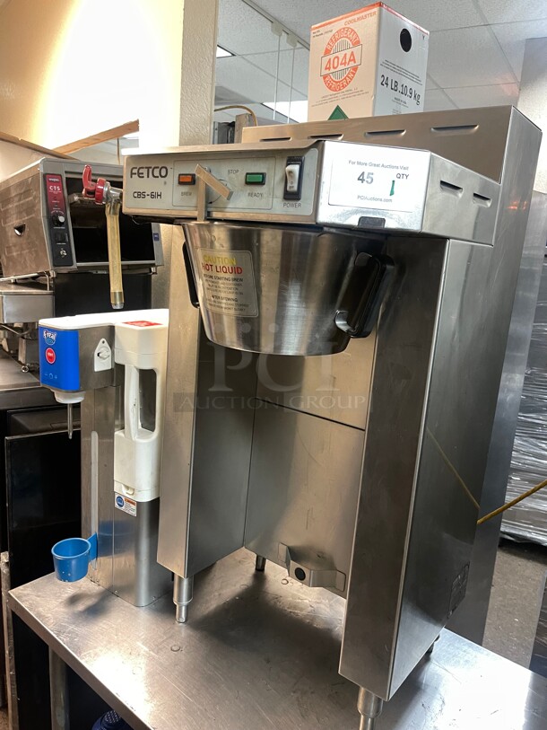Working! Fetco CBS-61H High Volume Thermal Commercial Coffee Maker - Automatic, 27 gal/hr, 120/208-240v 1  Phase  NSF Tested and Working! - Image 2 of 8