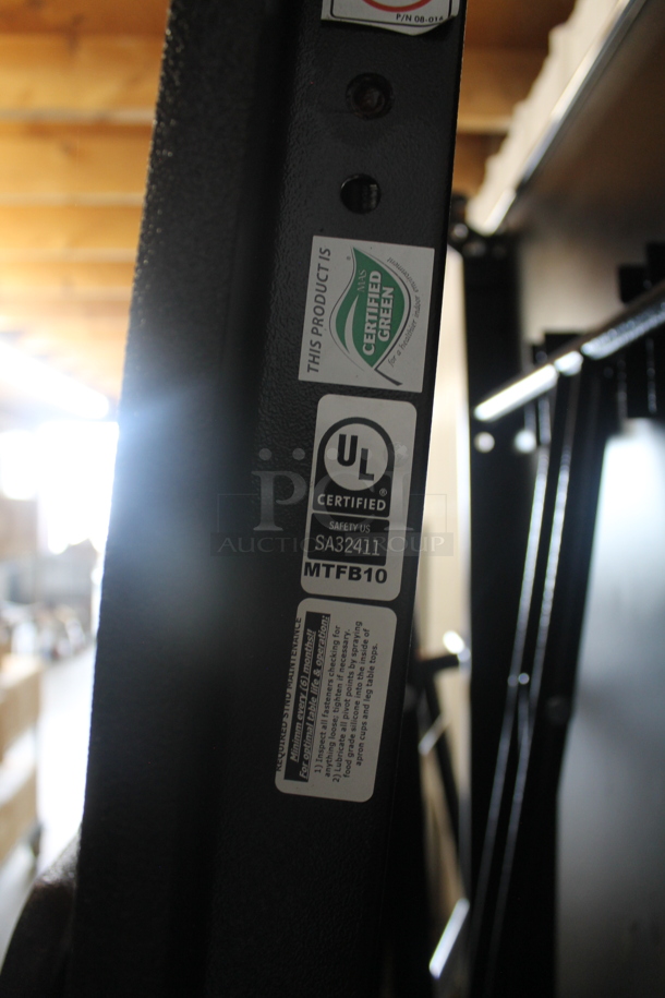 BRAND NEW SCRATCH AND DENT! National Public Seating MTFB10 10 Foot Mobile Cafeteria Table with MDF Core.  - Image 4 of 6