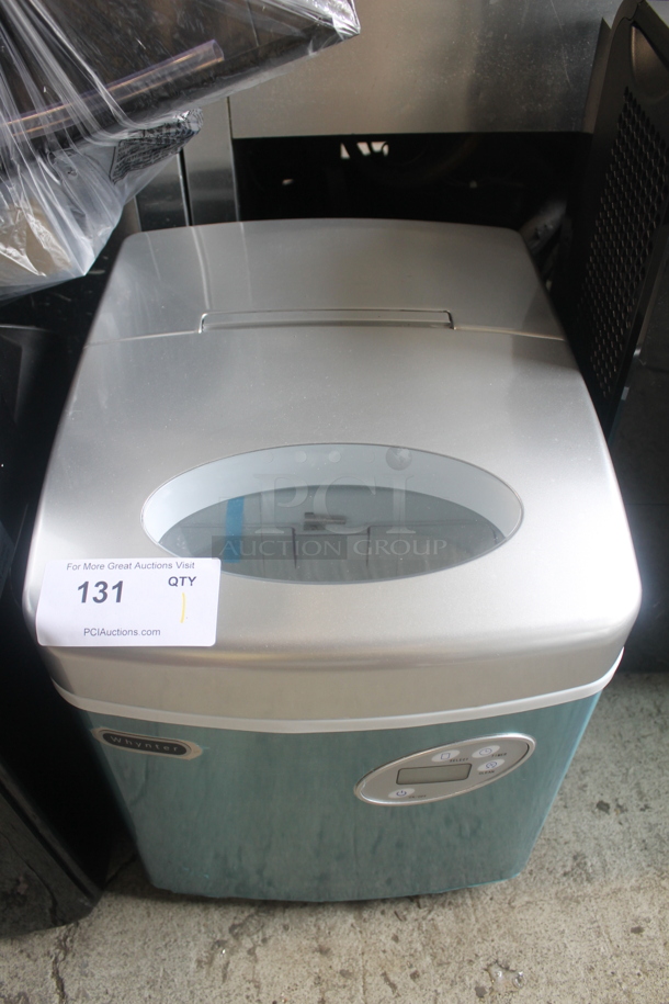 BRAND NEW SCRATCH AND DENT! Whynter IMC-490SS Compact Portable Stainless Steel Ice Maker With Scooper. 115V, 1 Phase. Tested and Working! - Image 1 of 5