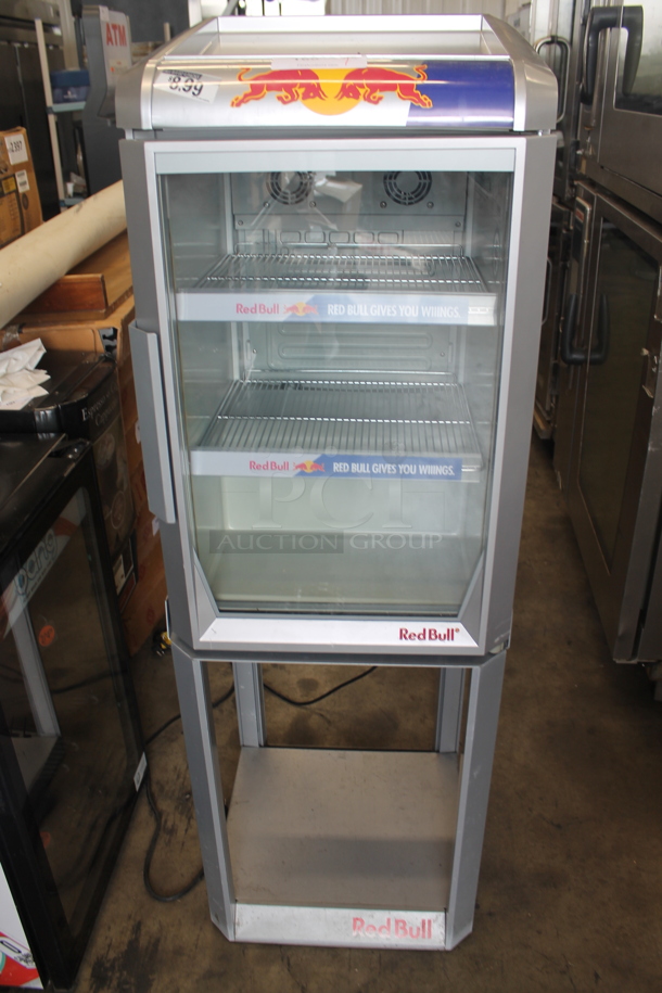 Red Bull RB-GDCT ECO LED Metal Commercial Mini Cooler Merchandiser on Stand. 115 Volts, 1 Phase. Tested and Working! - Image 1 of 8
