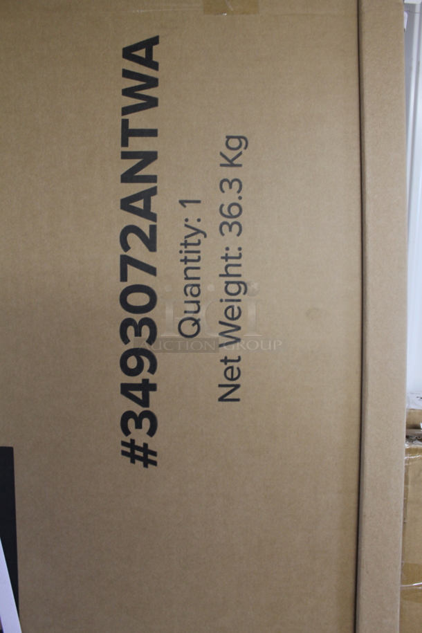 BRAND NEW SCRATCH AND DENT! Lancaster Table & Seating 3493072ANTWA 30" x 72" Solid Wood Live Edge Table Top with Antique Walnut Finish - Image 4 of 6