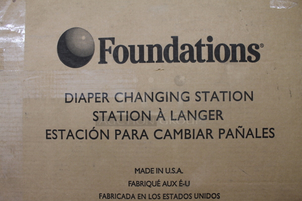 BRAND NEW SCRATCH AND DENT! Foundations 452100SSESM Surface Mount Extended Length Stainless Steel Adult / Child Special Needs Changing Station / Table - Image 3 of 4